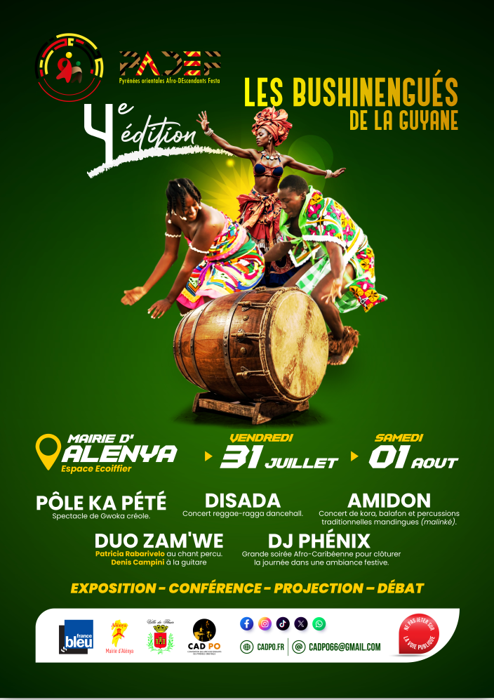 Affiche PADEF 2026 Les Bushinengu&eacute;s de la Guyane